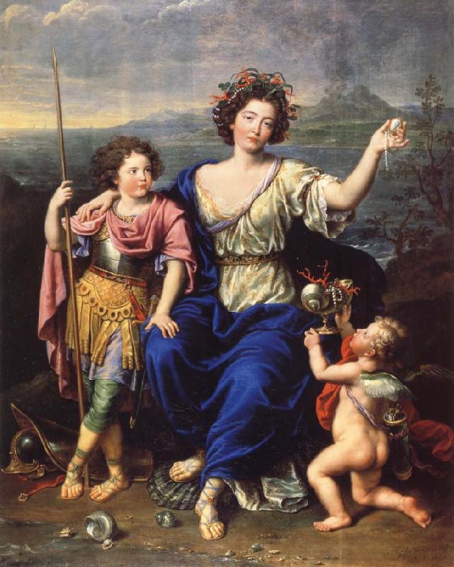 Pierre Mignard THe Marquise de Seignelay and Two of her Children oil painting image